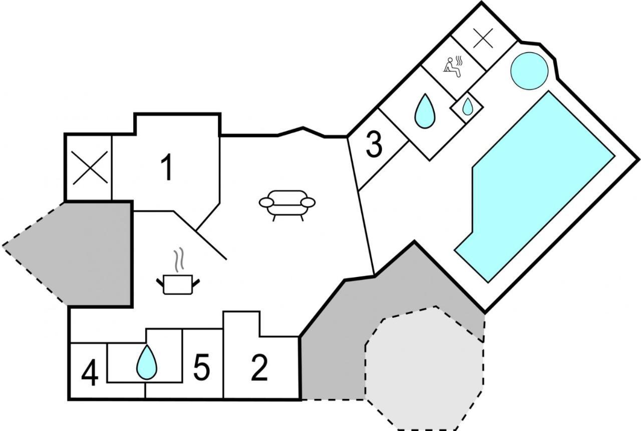 הוילה Hohendorf  Kranich Poolferienhaus מראה חיצוני תמונה